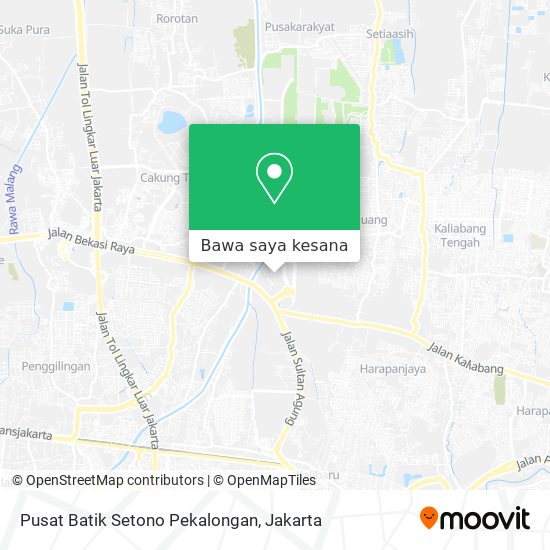 Peta Pusat Batik Setono Pekalongan