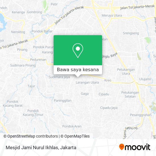 Peta Mesjid Jami Nurul Ikhlas