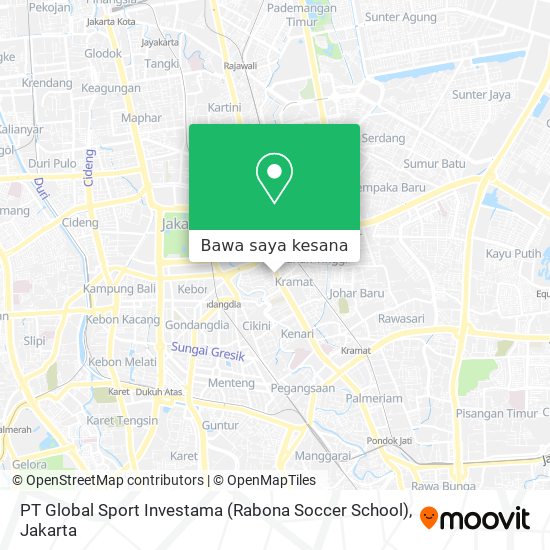 Peta PT Global Sport Investama (Rabona Soccer School)