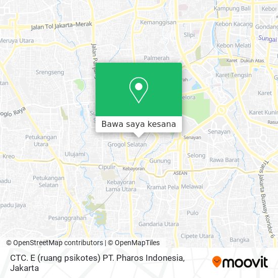 Peta CTC. E (ruang psikotes) PT. Pharos Indonesia