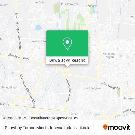 Peta Snowbay Taman Mini Indonesia Indah