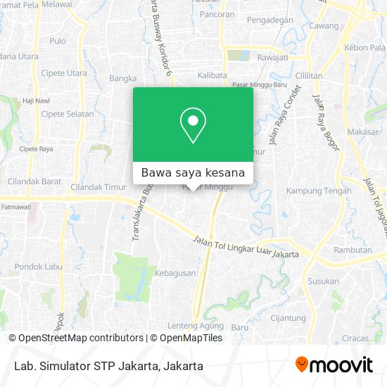 Peta Lab. Simulator STP Jakarta