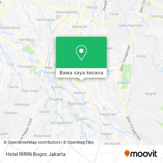 Peta Hotel RIRIN Bogor