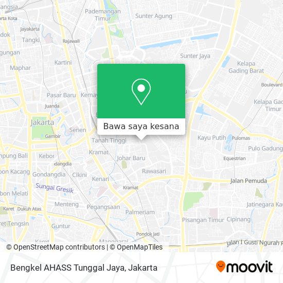 Peta Bengkel  AHASS  Tunggal Jaya