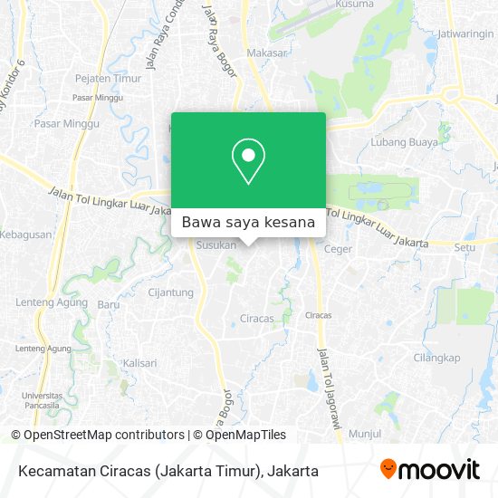 Peta Kecamatan Ciracas (Jakarta Timur)