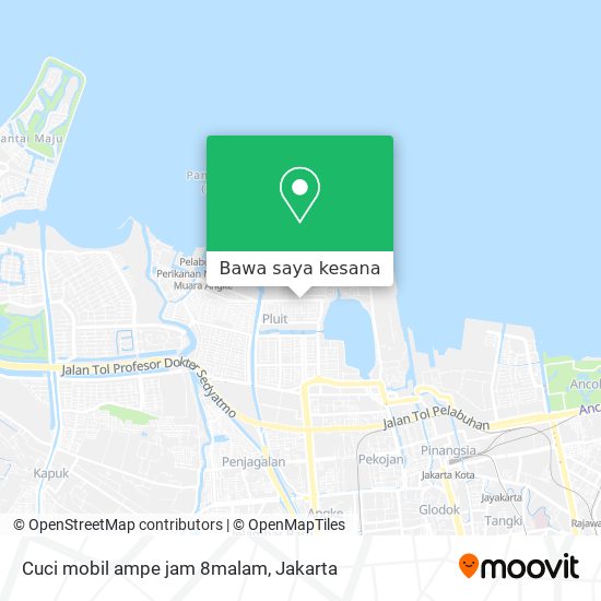 Peta Cuci mobil ampe jam 8malam