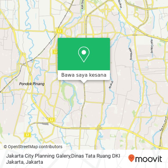 Peta Jakarta City Planning Galery,Dinas Tata Ruang DKI Jakarta