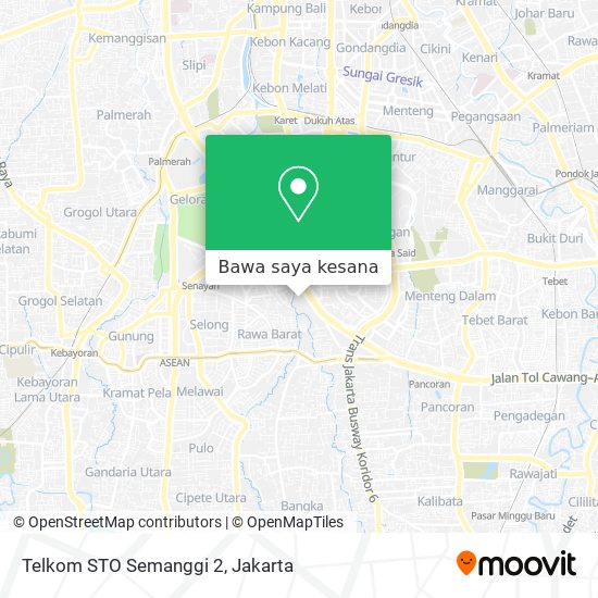 Peta Telkom STO Semanggi 2