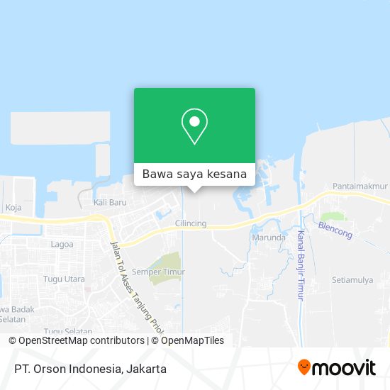 Peta PT. Orson Indonesia