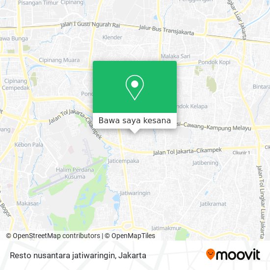 Peta Resto nusantara jatiwaringin