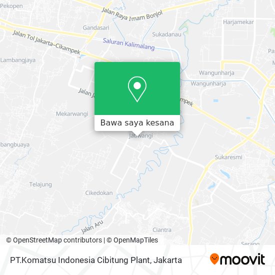 Peta PT.Komatsu Indonesia Cibitung Plant