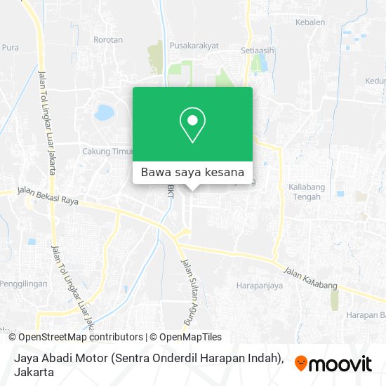 Peta Jaya Abadi Motor (Sentra Onderdil Harapan Indah)