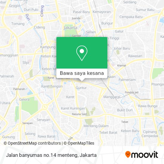 Peta Jalan banyumas no.14 menteng