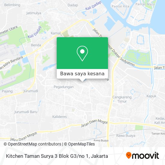 Peta Kitchen Taman Surya 3 Blok G3 / no 1