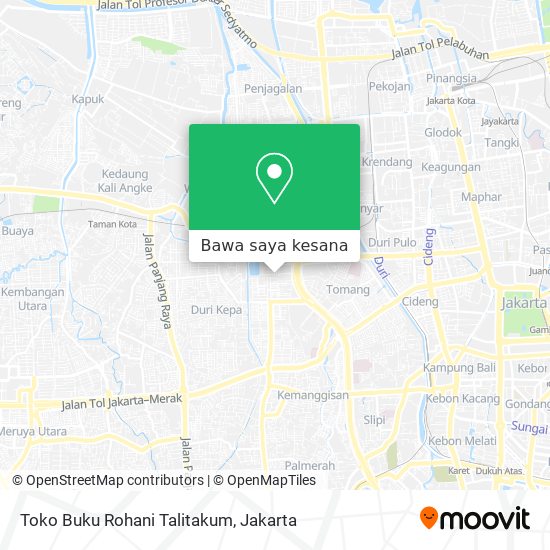 Peta Toko Buku Rohani Talitakum