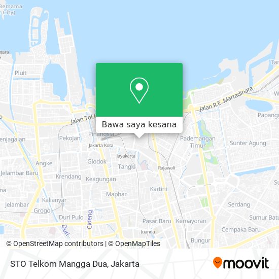 Peta STO Telkom Mangga Dua
