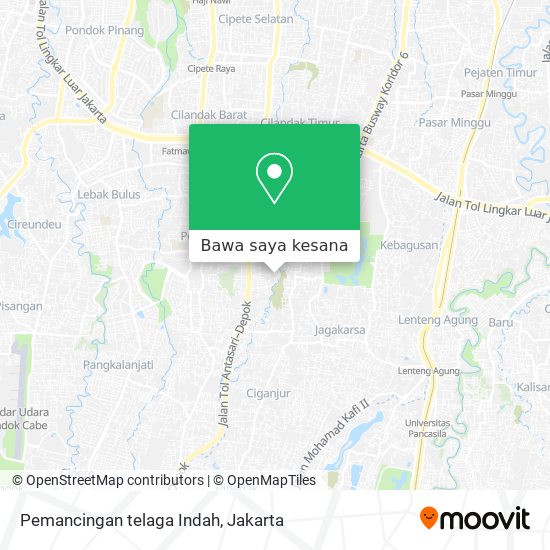 Peta Pemancingan telaga Indah