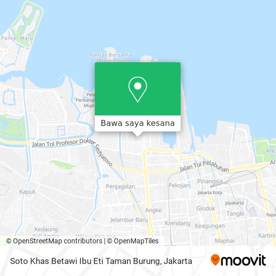 Peta Soto Khas Betawi Ibu Eti Taman Burung