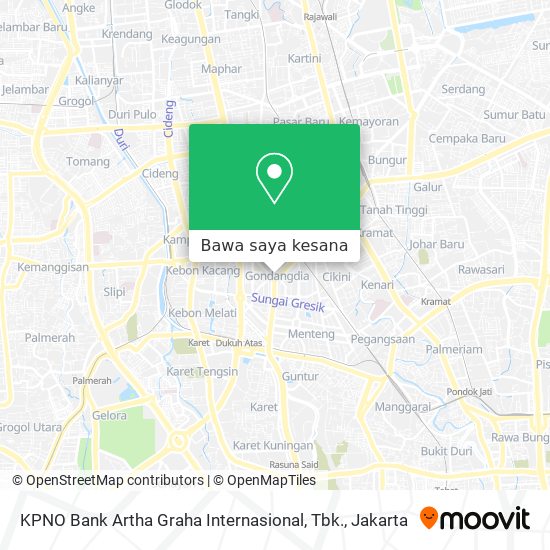 Peta KPNO Bank Artha Graha Internasional, Tbk.