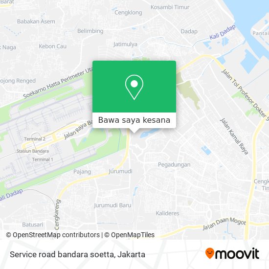 Peta Service road bandara soetta
