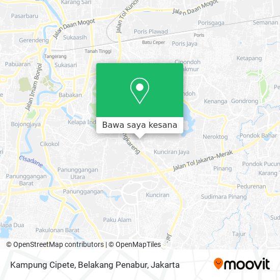 Peta Kampung Cipete, Belakang Penabur