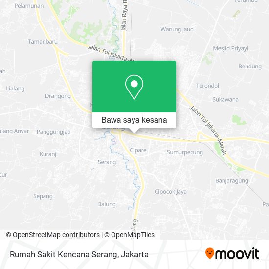 Peta Rumah Sakit Kencana Serang