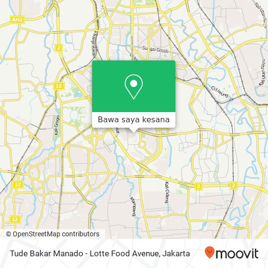 Peta Tude Bakar Manado - Lotte Food Avenue