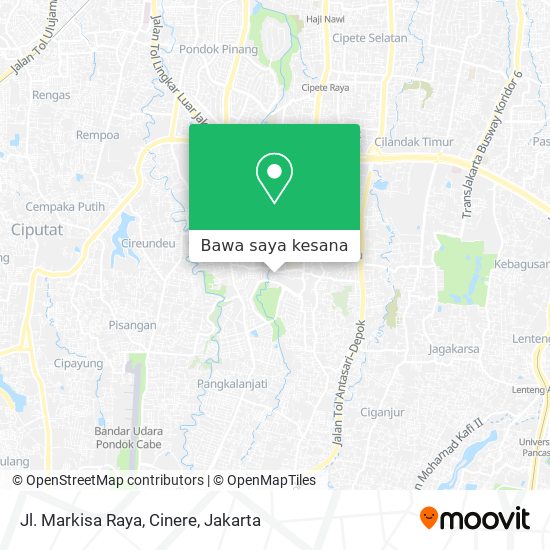 Peta Jl. Markisa Raya, Cinere