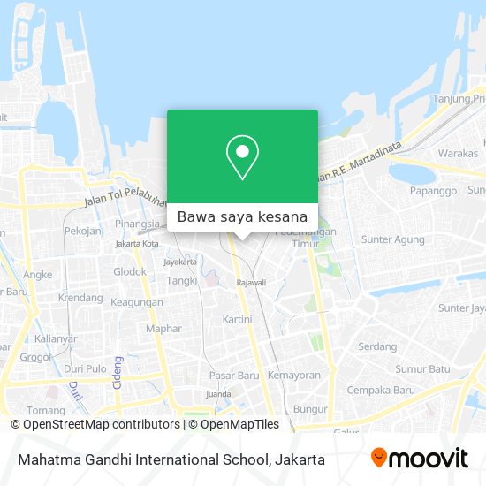 Peta Mahatma Gandhi International School