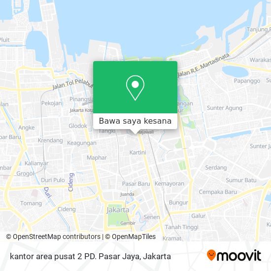 Peta kantor area pusat 2 PD. Pasar Jaya