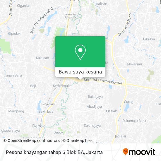 Peta Pesona khayangan tahap 6 Blok BA