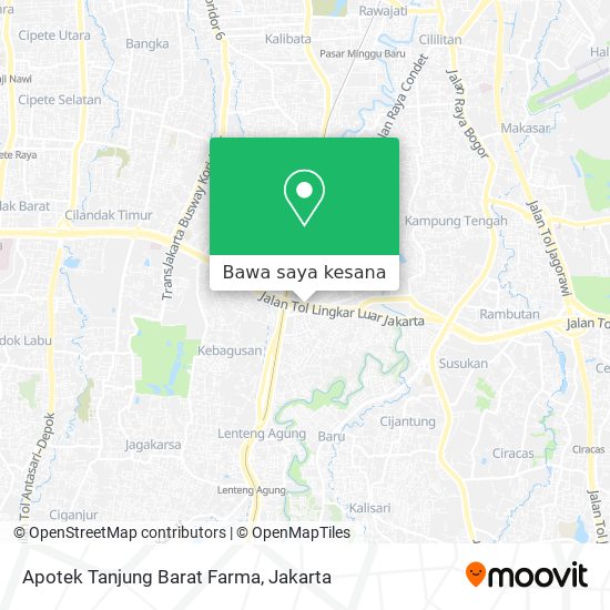Peta Apotek Tanjung Barat Farma