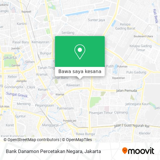 Peta Bank Danamon Percetakan Negara