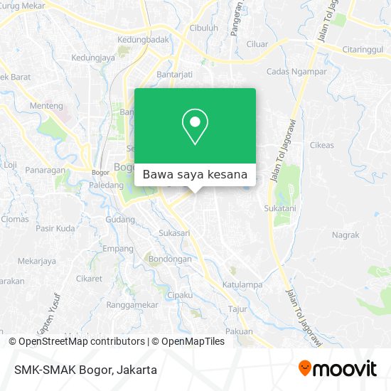 Peta SMK-SMAK Bogor