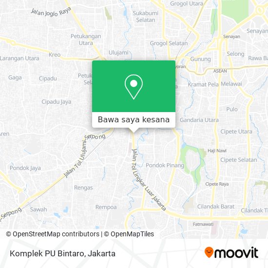 Peta Komplek PU Bintaro