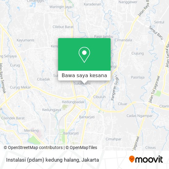 Peta Instalasi (pdam) kedung halang
