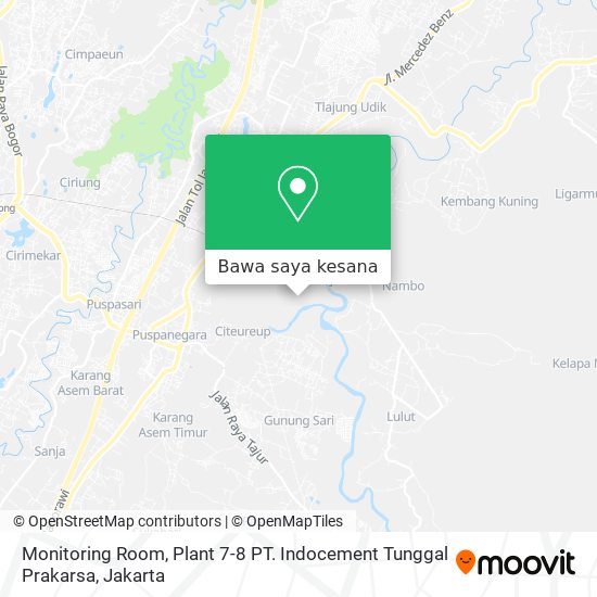 Peta Monitoring Room, Plant 7-8 PT. Indocement Tunggal Prakarsa