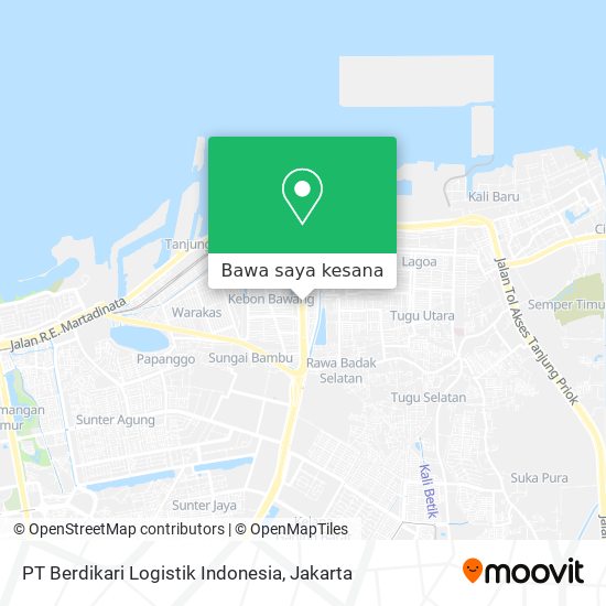 Peta PT Berdikari Logistik Indonesia