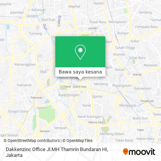 Peta Dakkenzinc Office Jl.MH Thamrin Bundaran HI