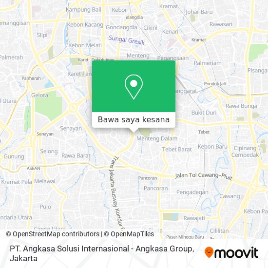 Peta PT. Angkasa Solusi Internasional - Angkasa Group