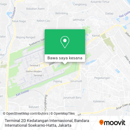 Peta Terminal 2D Kedatangan Internasional, Bandara International Soekarno-Hatta