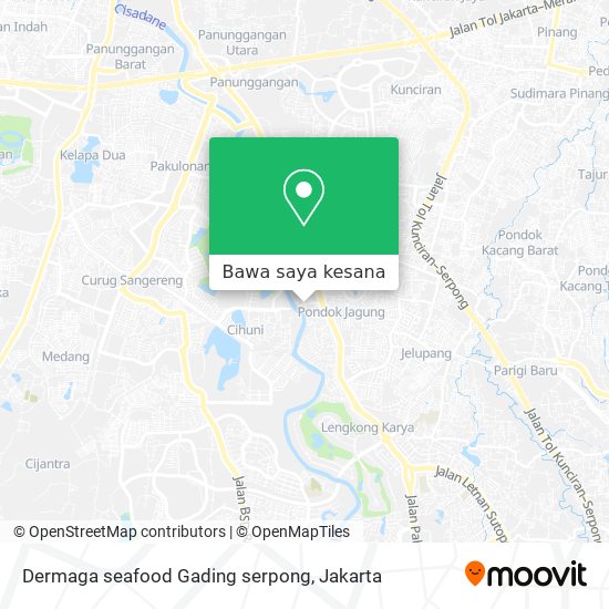 Peta Dermaga seafood Gading serpong