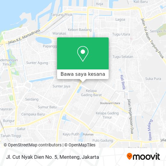 Peta Jl. Cut Nyak Dien No. 5, Menteng