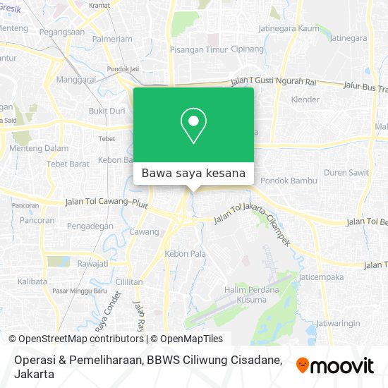 Peta Operasi & Pemeliharaan, BBWS Ciliwung Cisadane