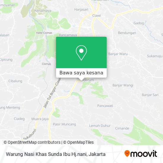 Peta Warung Nasi Khas Sunda Ibu Hj.nani