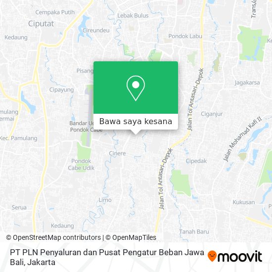 Peta PT PLN Penyaluran dan Pusat Pengatur Beban Jawa Bali