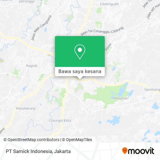 Peta PT Samick Indonesia