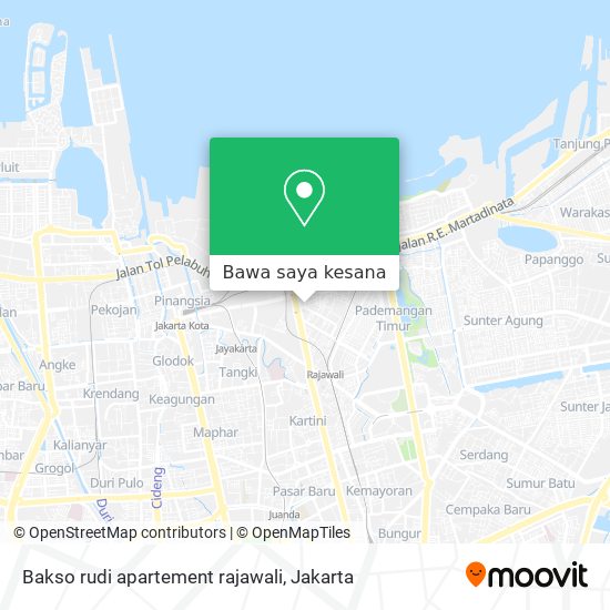 Peta Bakso rudi apartement rajawali