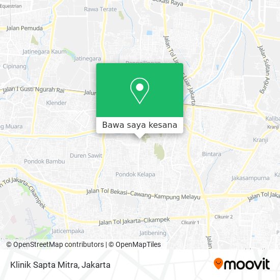 Peta Klinik Sapta Mitra