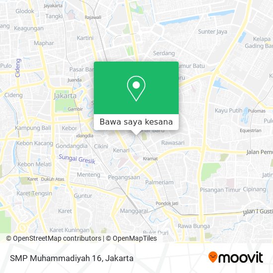 Peta SMP Muhammadiyah 16
